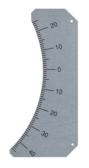 Scales with under anodized printing