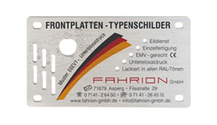 Typenschilder