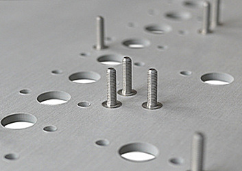 Front-Panel with press-in bolt