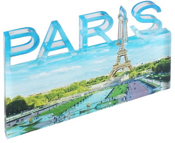 Acrylic glass sign in special shape