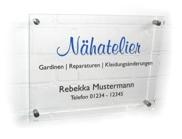 Acrylic sign